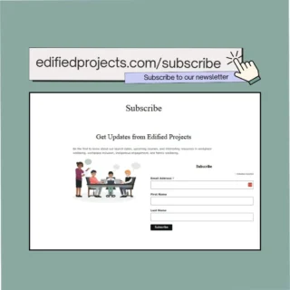 Join our quarterly newsletter for updates on our courses, projects, and bite-size tidbits on inclusion, workplace wellbeing, Indigenous engagement, and family wellbeing!⁠
⁠
edifiedprojects.com/subscribe⁠
⁠
#reconciliation #inclusiveworkplaces #workplacewellbeing #training #organizationalchange #inclusion #retention #psychologicalsafety #organizationalculture #inclusiveleadership